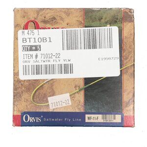 NEW ORVIS SALTWATER FLY LINE!  WF-11-F  YELLOW  FLOATING